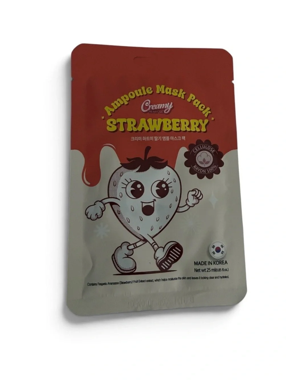Strawberry Ampoule Mask Pack - Hydrating Sheet Mask
